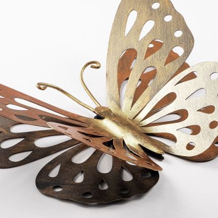 Zidna dekoracija 32x29 cm metalni leptir