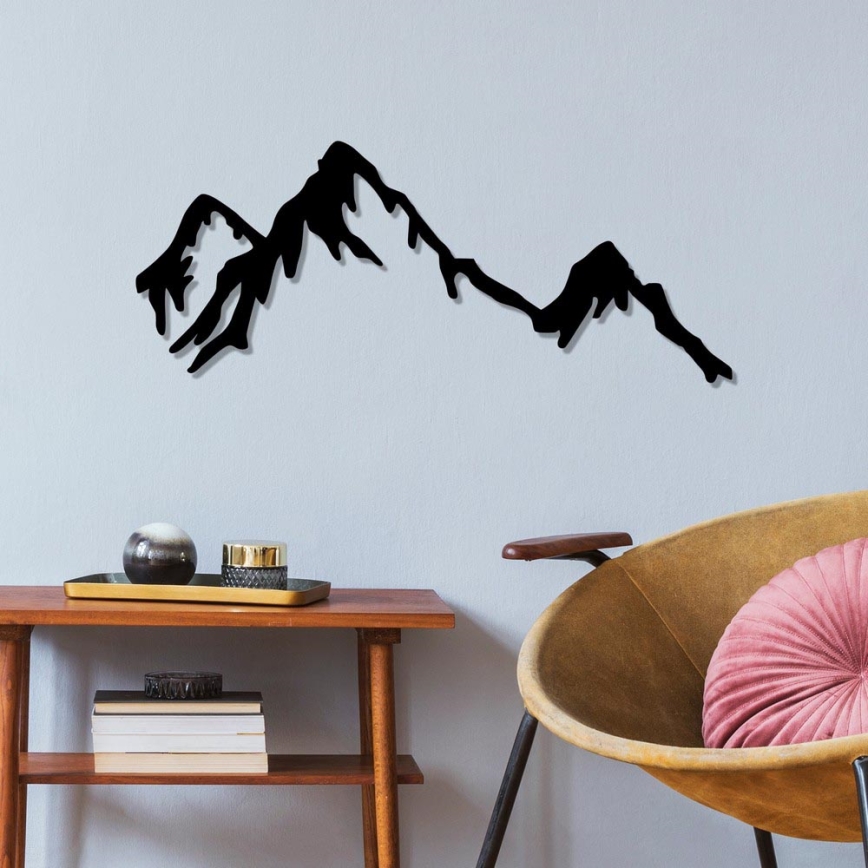 Zidna dekoracija 37x70 cm – planine, metal
