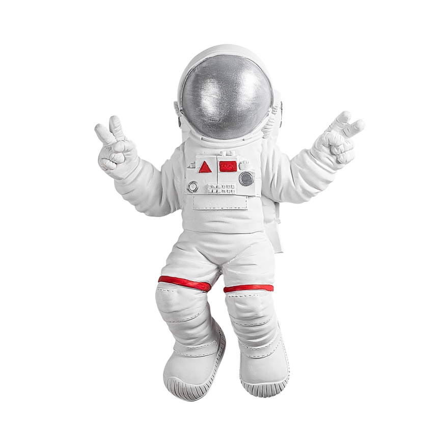 Zidna dekoracija 47x35 cm, astronaut, srebrna