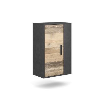 Zidna garnitura BRICK braon/crna
