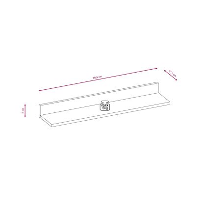 Zidna garnitura BRICK braon/crna