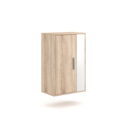 Zidna garnitura BRICK, hrast sonoma/bela