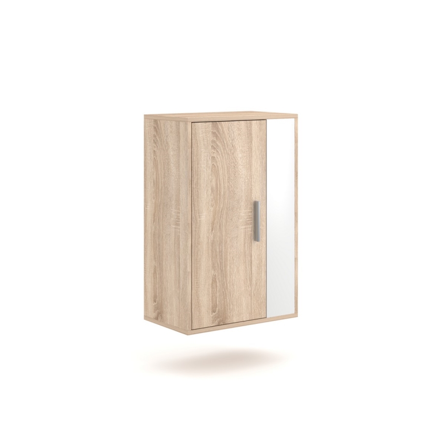 Zidna garnitura BRICK, hrast sonoma/bela