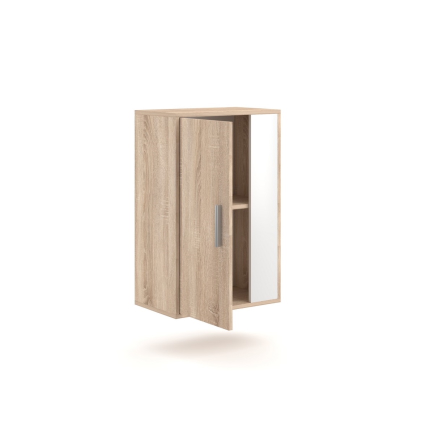 Zidna garnitura BRICK, hrast sonoma/bela