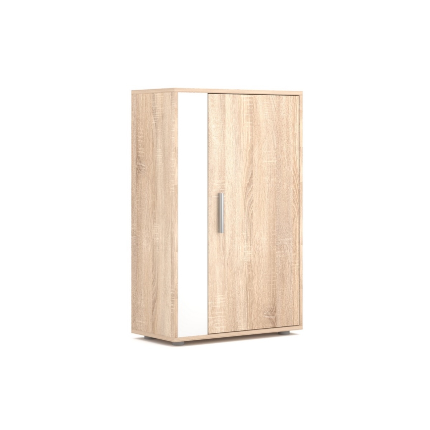 Zidna garnitura BRICK, hrast sonoma/bela