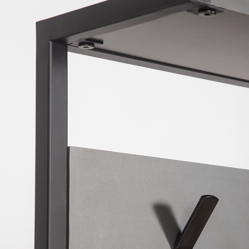 Zidna garnitura za predsoblje NOMAD 182x78 cm crna/antracit