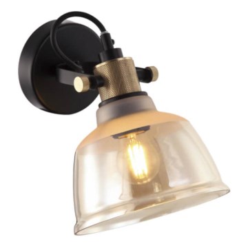 Zidna lampa ASGARD 1xE27/11W/230V bež/crno/zlatna