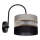 Zidna lampa CORAL 1xE27/60W/230V crna/siva