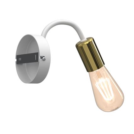 Zidna lampa DOW 1xE27/60W/230V bela/zlatna