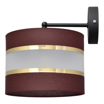 Zidna lampa HELEN 1xE27/15W/230V smeđa/crna/zlatna