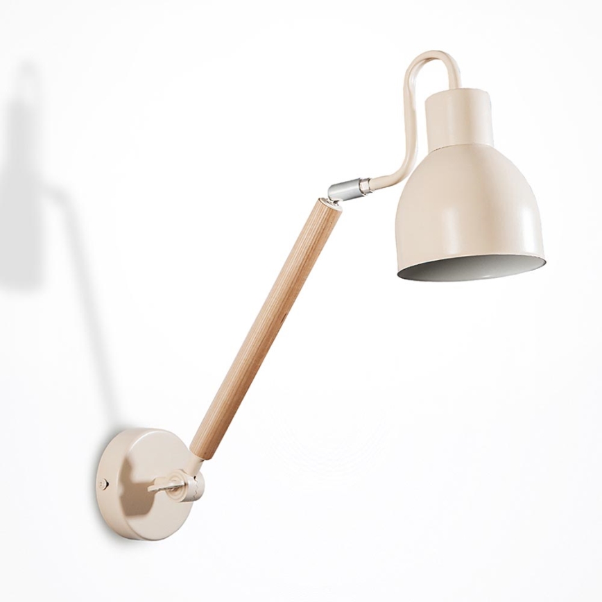 Zidna lampa KALLITHEA 1xE27/60W/230V bež
