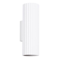 Zidna lampa KARBON 2xGU10/10W/230V bela