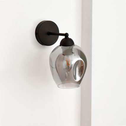 Zidna lampa LILI 1xE27/15W/230V crna/siva