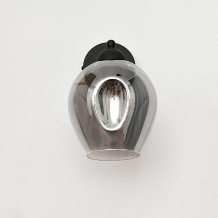 Zidna lampa LILI 1xE27/15W/230V crna/siva