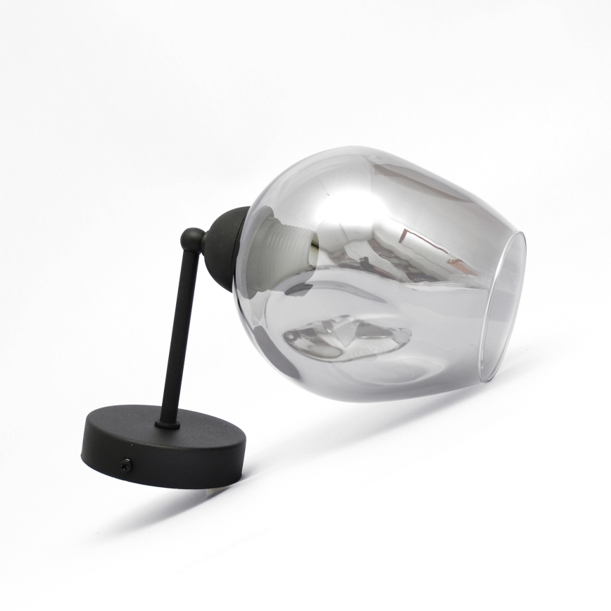 Zidna lampa LILI 1xE27/15W/230V crna/siva