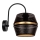 Zidna lampa PARIS 1xE27/60W/230V crna/zlatna