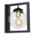 Zidna lampa REY 1xE27/7W/230V crno