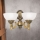 Zidna lampa ROCCA 2xE27/60W/230V bronzana/bela