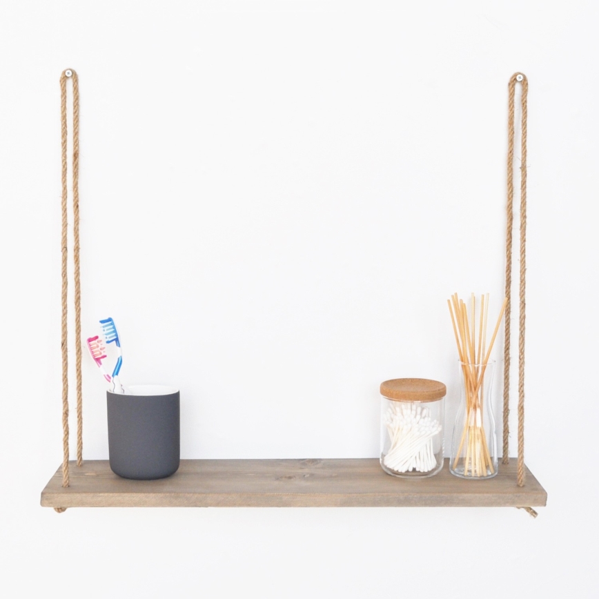 Zidna polica 13x60 cm od smreke