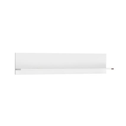 Zidna polica 25x120 cm bela
