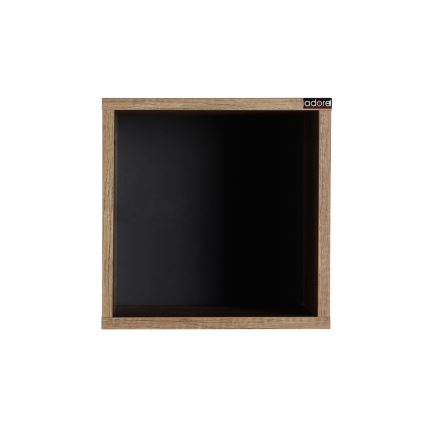 Zidna polica 33x33 cm, braon