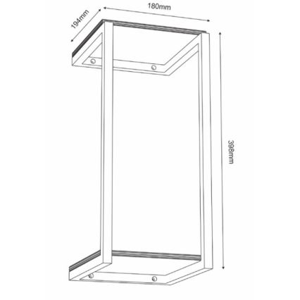 Zidna polica 40x18 cm