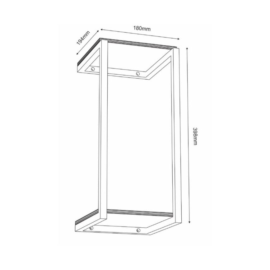 Zidna polica 40x18 cm
