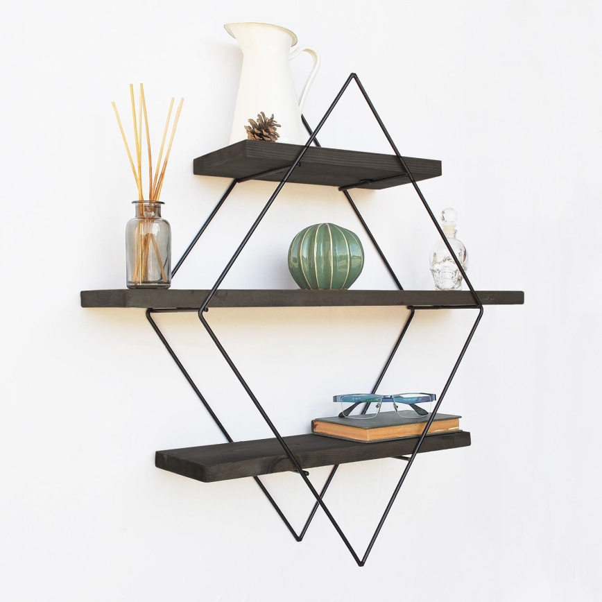 Zidna polica 60x60 cm od smreke