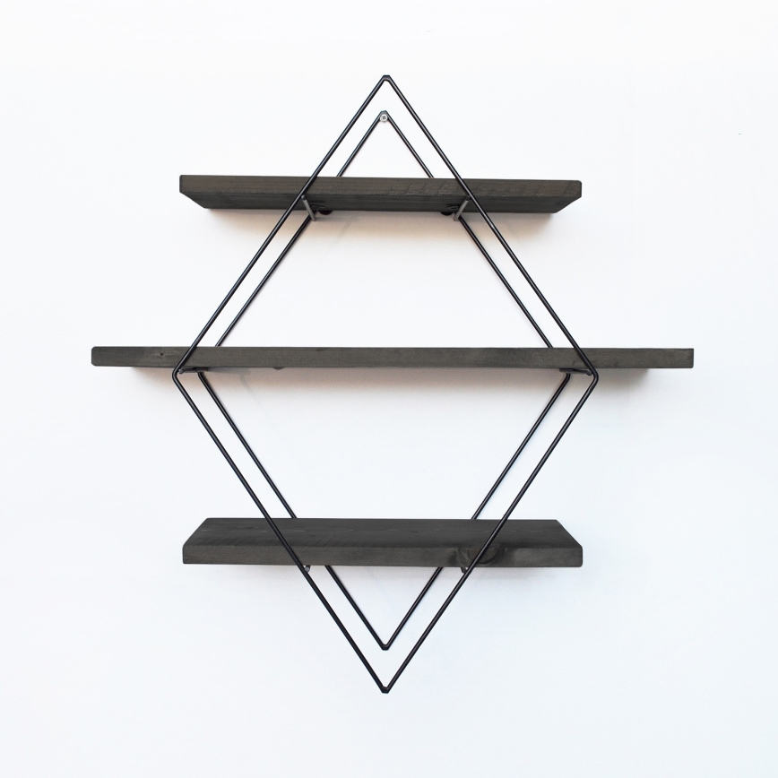 Zidna polica 60x60 cm od smreke