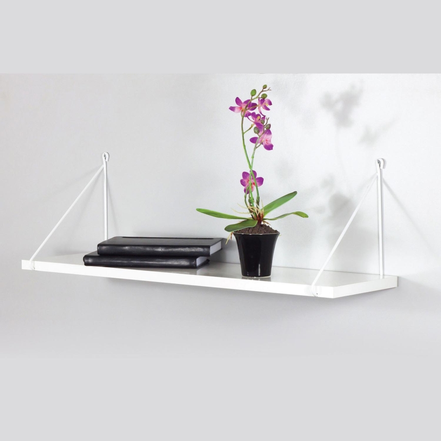 Zidna polica ARMONI 20x72 cm bela