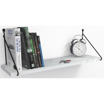 Zidna polica ARMONI 20x72 cm bela