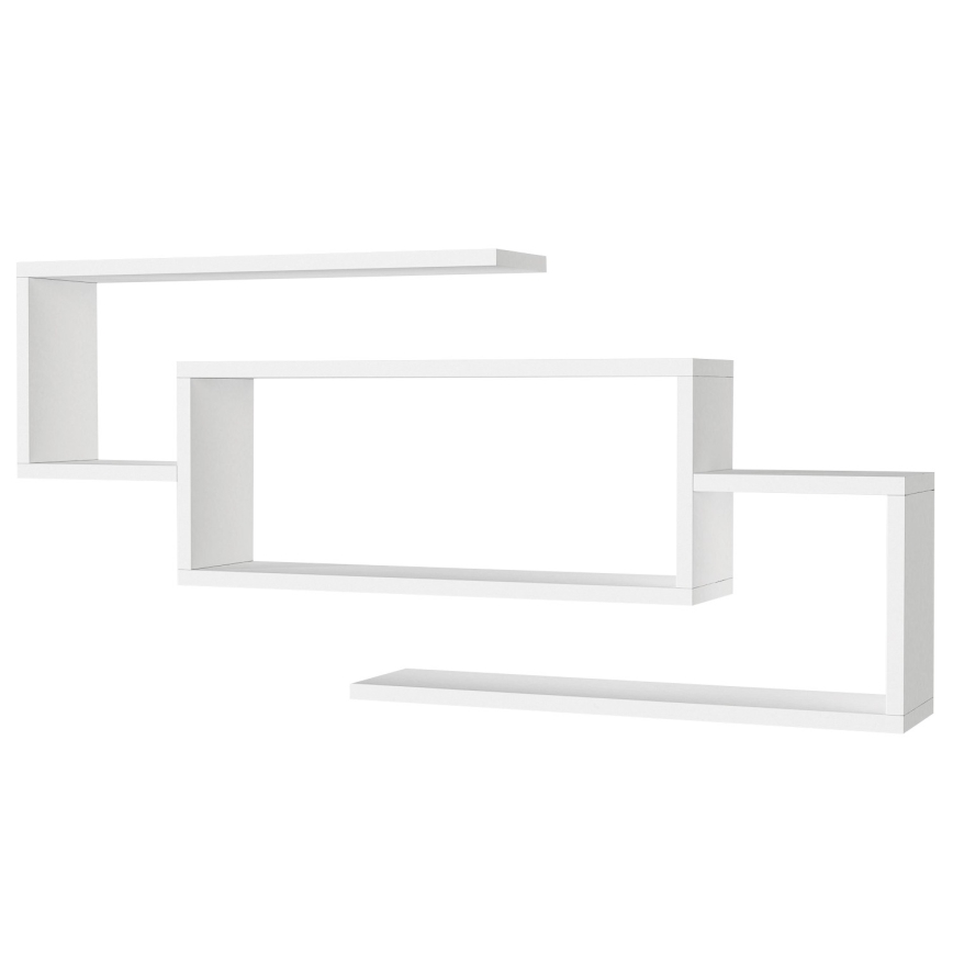 Zidna polica JANISON 48x103 cm bela