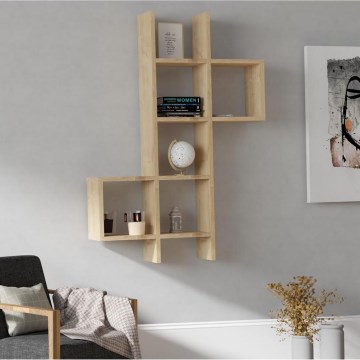 Zidna polica KENO 125x79 cm, braon
