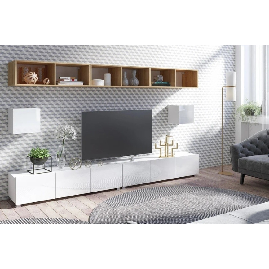 Zidna polica PAVO 32,5x50 cm zlatni hrast