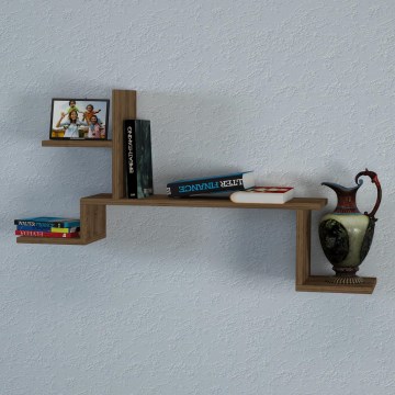 Zidna polica ROCK 58x107 braon