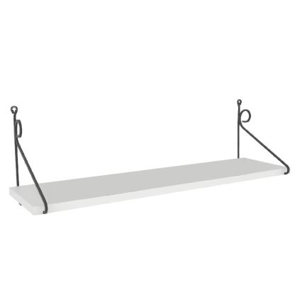 Zidna polica SERAMONI 27x72 cm bela
