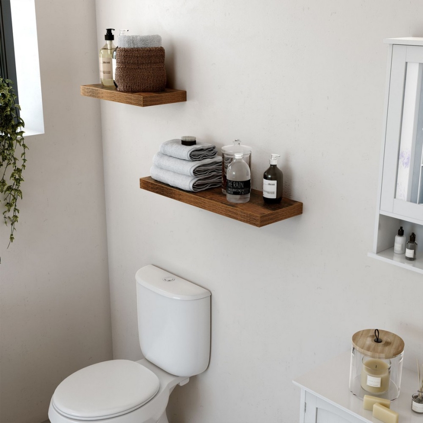 Zidna polica SHELFY, braon