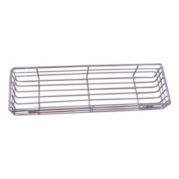 Zidna polica za tuš 12x40 cm, polirani hrom