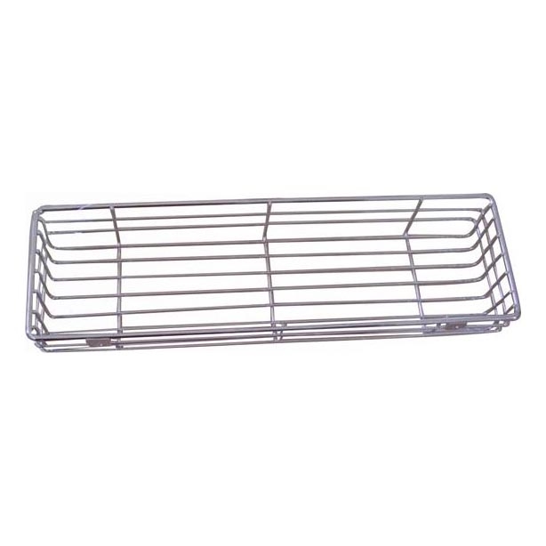 Zidna polica za tuš 12x40 cm, polirani hrom