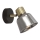 Zidna reflektorska lampa SMOKY 1xE14/9W/230V crno/mesing/sivo