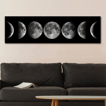 Zidna slika na platnu 50x120 cm faze meseca