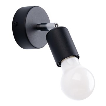 Zidna spot svetiljka FORNES 1xE27/60W/230V crna