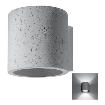 Zidna spot svetiljka ORBIS 1xG9/40W/230V beton
