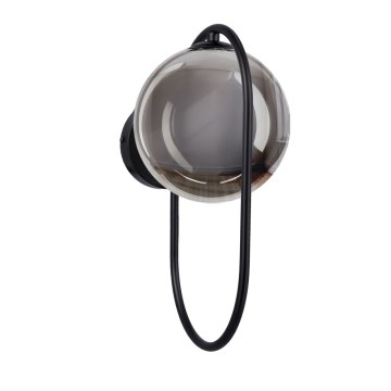 Zidna svetiljka CORDEL 1xG9/28W/230V crna/zadimljena crna