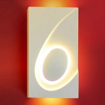 Zidna svetiljka KOMETA 1xE14/12W/230V gips/bela