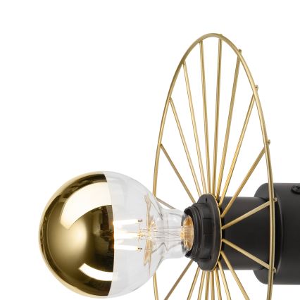 Zidna svetiljka MONTANA 1xE27/15W/230V, prečnik 30 cm, zlatna