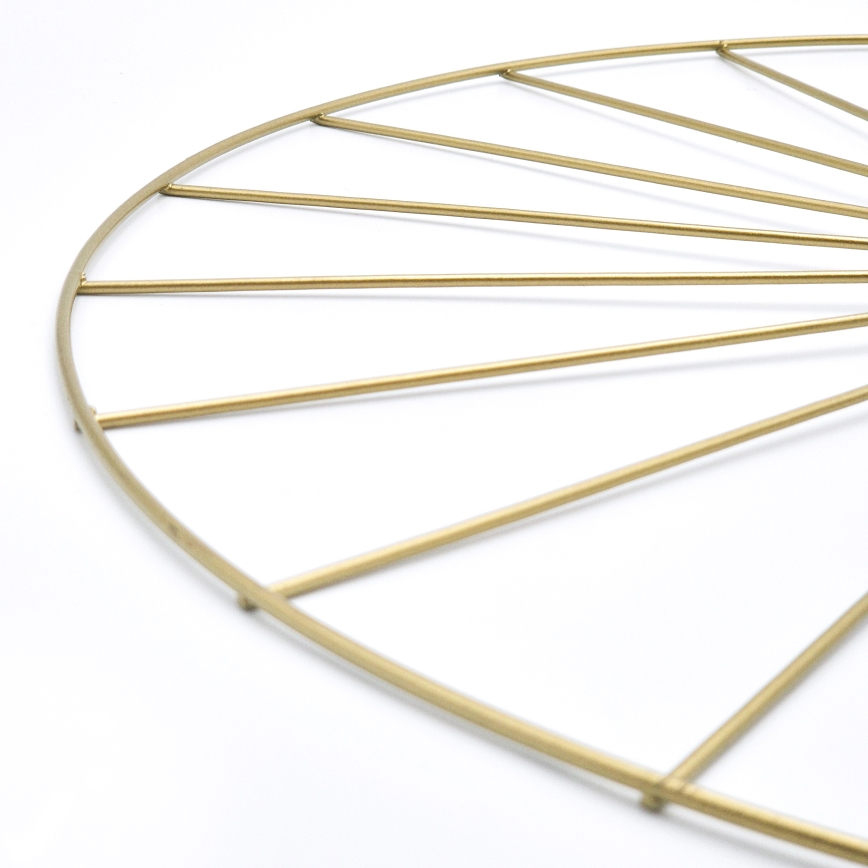 Zidna svetiljka MONTANA 1xE27/15W/230V, prečnik 30 cm, zlatna