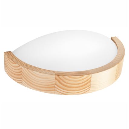 Zidna svetiljka NATURAL SLIM 1xE27/60W/230V borovina