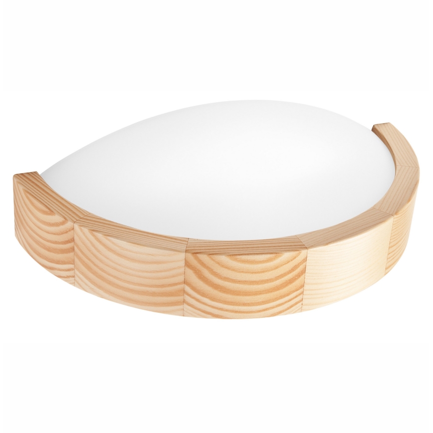 Zidna svetiljka NATURAL SLIM 1xE27/60W/230V borovina