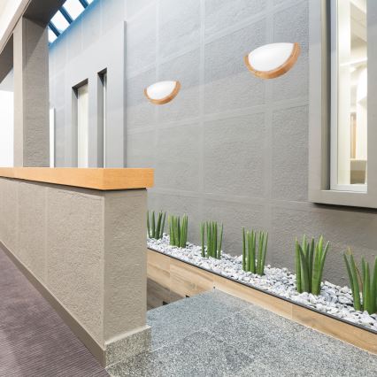 Zidna svetiljka OAK SLIM 1xE27/60W/230V hrast